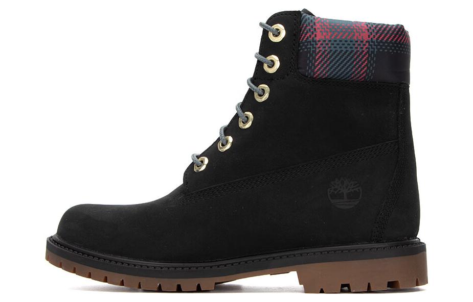 Buy (W) Timberland Heritage 6 Inch Waterproof Boots 'Hitam Nubuck dengan Pink Teal Plaid' A5MBG001