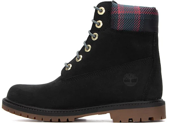 (W) Timberland Heritage 6 Inch Waterproof Boots 'Hitam Nubuck dengan Pink Teal Plaid' A5MBG001 Buy (W) Timberland Heritage 6 Inch Waterproof Boots 'Hitam Nubuck dengan Pink Teal Plaid' A5MBG001