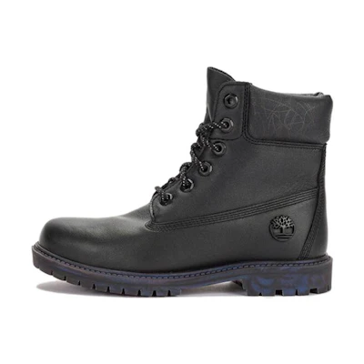 (W) Timberland Heritage 6 Inch Waterproof Boot 'Black Leather Rubber Outsole'