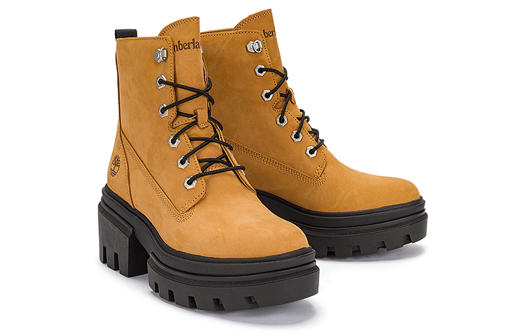(W) Timberland Everleigh 6 Inch Boots 'Wheat Full Grain' 圖 4
