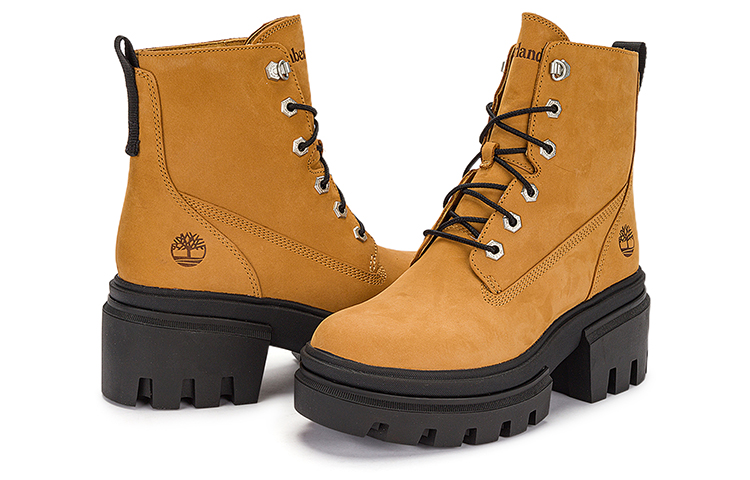 (W) Timberland Everleigh 6 Inch Boots 'Wheat Full Grain' 圖 5