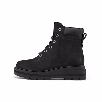 (W) Timberland Cheyenne Valley Mid Wide Fit Boot 'Black Nubuck'