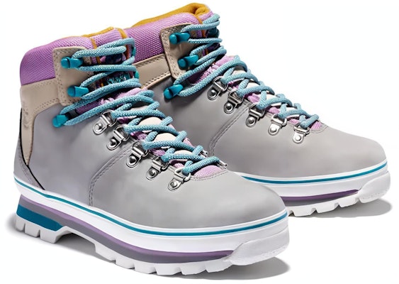 (W) Timberland Hiker Mid Abu 'Tren Fashion Sepatu Bot Kerja Tinggi' A412W030 Lookbook (W) Timberland Hiker Mid Abu 'Tren Fashion Sepatu Bot Kerja Tinggi' A412W030