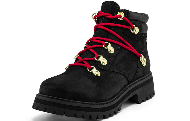 Lookbook (W) Boot Timberland Holiday Luxe Waterproof 'Hitam Nubuck Merah' A2JVDW