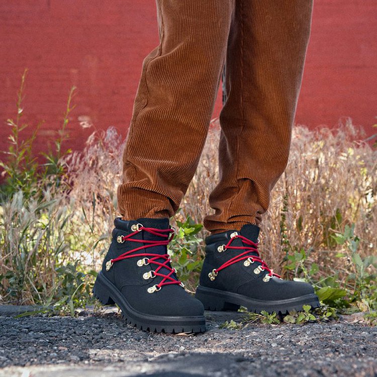 Cheap (W) Boot Timberland Holiday Luxe Waterproof 'Hitam Nubuck Merah' A2JVDW