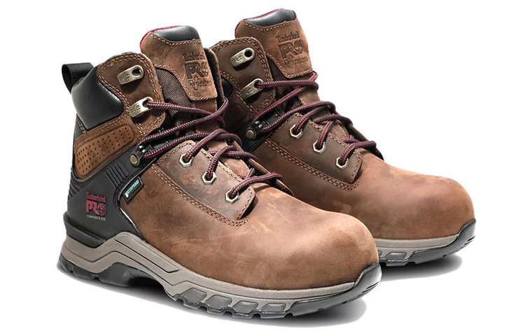Lookbook (Women) Timberland Hypercharge 6' Waterproof Work Boot 'Black Brown' A4115214