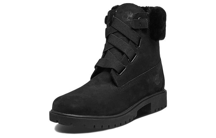 (W) Timberland Jayne 6 Inch Waterproof Convenience Boots 'Black Nubuck with Fur' 圖 2