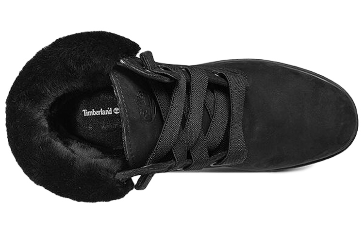 (W) Timberland Jayne 6 Inch Waterproof Convenience Boots 'Black Nubuck with Fur' 圖 3