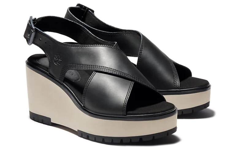 (W) Timberland Koralyn Wedge Sandal 'Black' 圖 2