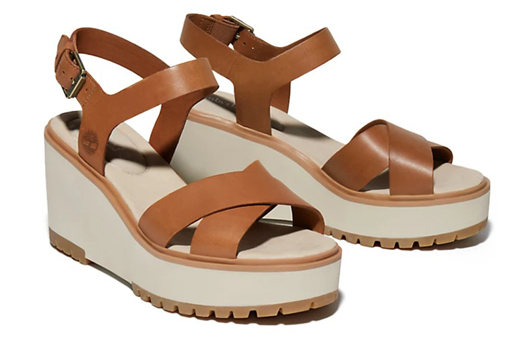 (W) Timberland Koralyn Wedge Sandal 'Brown' 圖 3