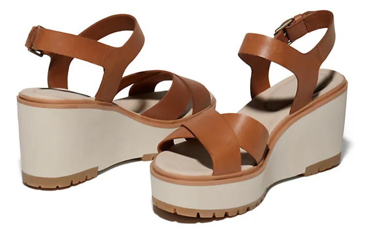 (W) Timberland Koralyn Wedge Sandal 'Brown' 圖 4