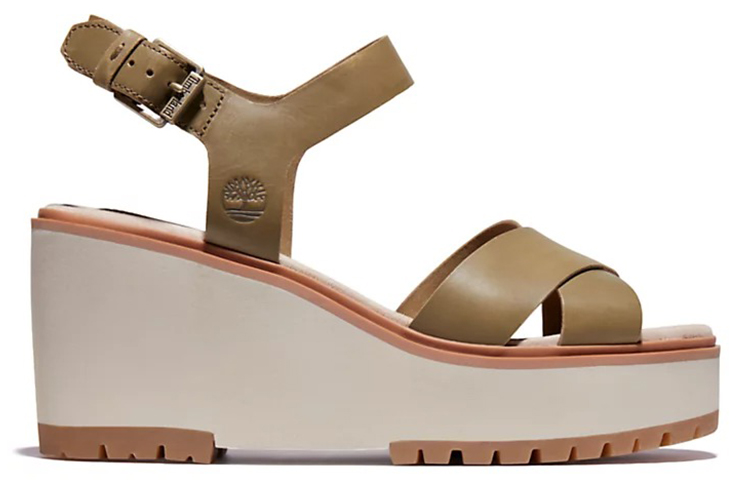 Order (Women) Timberland Koralyn Wedge Sandal 'Olive Green' A239DBW0