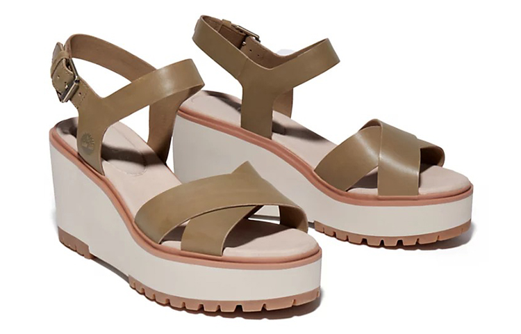 (W) Timberland Koralyn Wedge Sandal 'Olive Green' 圖 3