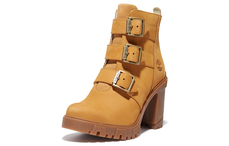 (W) Timberland LANA Pointed Toe Buckle High Heel Bootie 'Tan' 圖 3