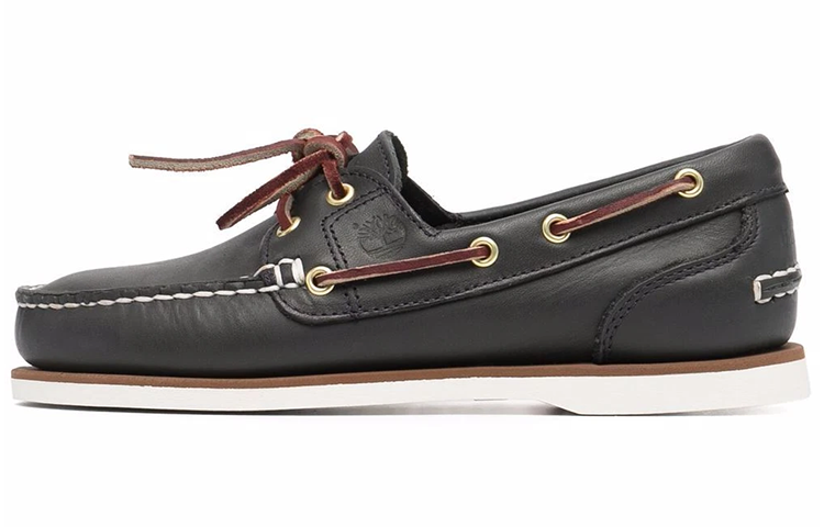 (Women) Timberland Leather Flat 'Black' 72332