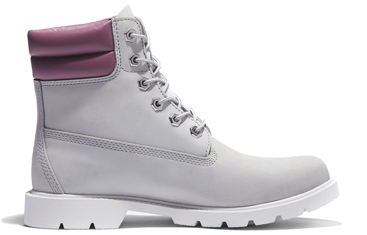 Order Timberland添柏崙 添柏崙 Linden Woods 6吋 復古休閒 中筒 戶外靴 女款 灰紫