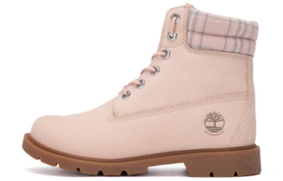 (Women) Timberland Lindon Woods 6 Inch Waterproof Boot 'Pink Nubuck and Printed Collar'