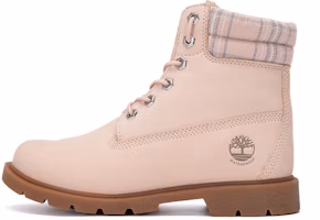 (Women) Timberland Lindon Woods 6 Inch Waterproof Boot 'Pink Nubuck and Printed Collar' A2BBR662 (Women) Timberland Lindon Woods 6 Inch Waterproof Boot 'Pink Nubuck and Printed Collar' A2BBR662