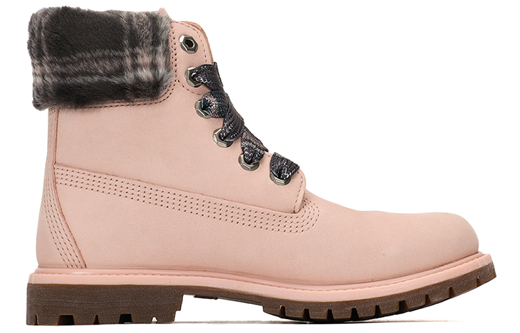 Order (Women) Timberland Lindon Woods 6 Inch Waterproof Boot 'Pink Nubuck and Black Printed Collar' A2MB3662