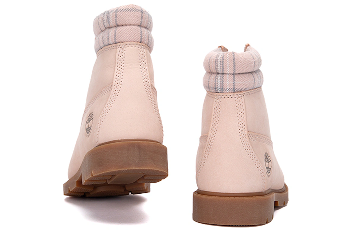 (Women) Timberland Lindon Woods 6 Inch Waterproof Boot 'Pink Nubuck and Printed Collar'