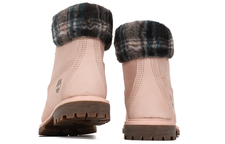 Lookbook (Women) Timberland Lindon Woods 6 Inch Waterproof Boot 'Pink Nubuck and Black Printed Collar' A2MB3662