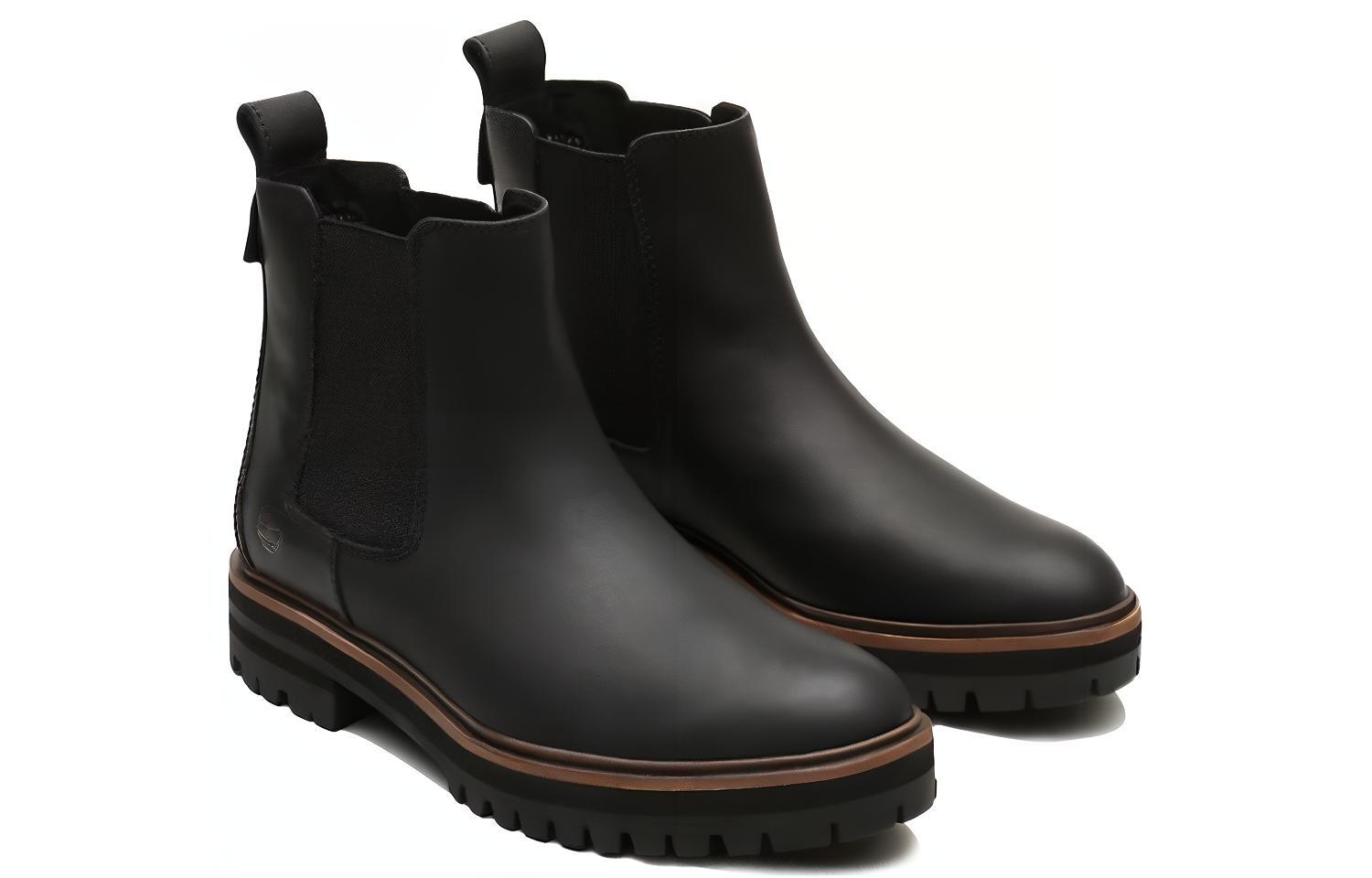 Lookbook (W) Timberland London Square 'Black Chelsea' Wanita Hitam Anak Perempuan A1RBJ015