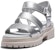 (W) Timberland London Vibe Sandal 'Silver Velcro' Perak Velcro A29Y7040
