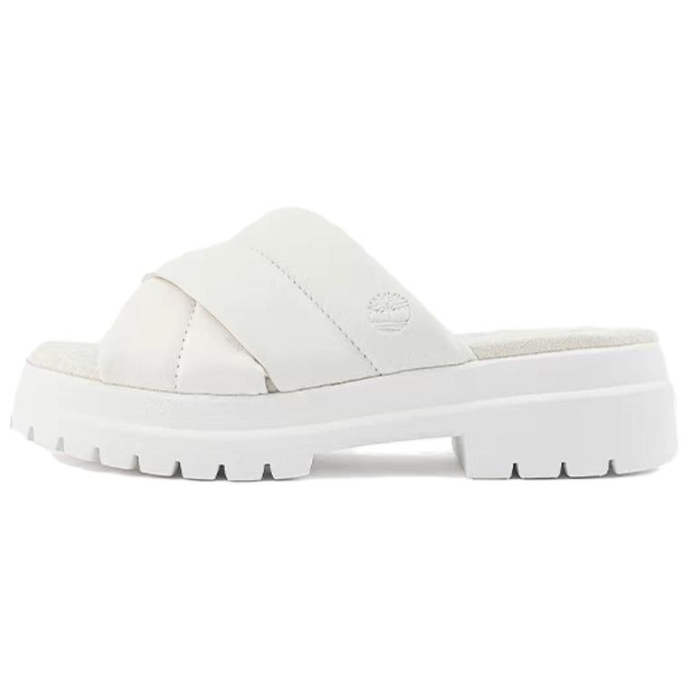 (Women) Timberland London Vibe Slides 'White Full Grain' A63RV