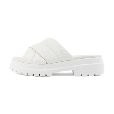 (W) Timberland London Vibe Slides 'White Full Grain'
