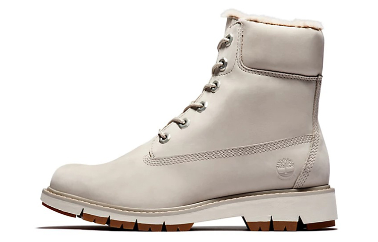 (W) Timberland Lucia Way Lined 'White Leather High-Top'