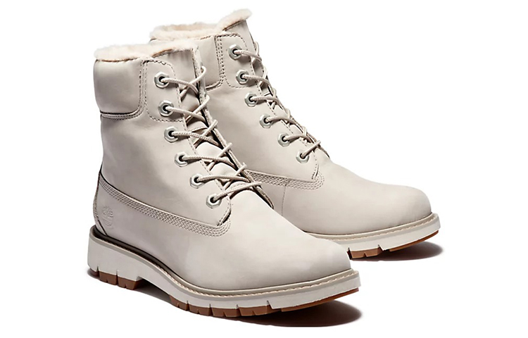 (W) Timberland Lucia Way Lined 'White Leather High-Top' 圖 3