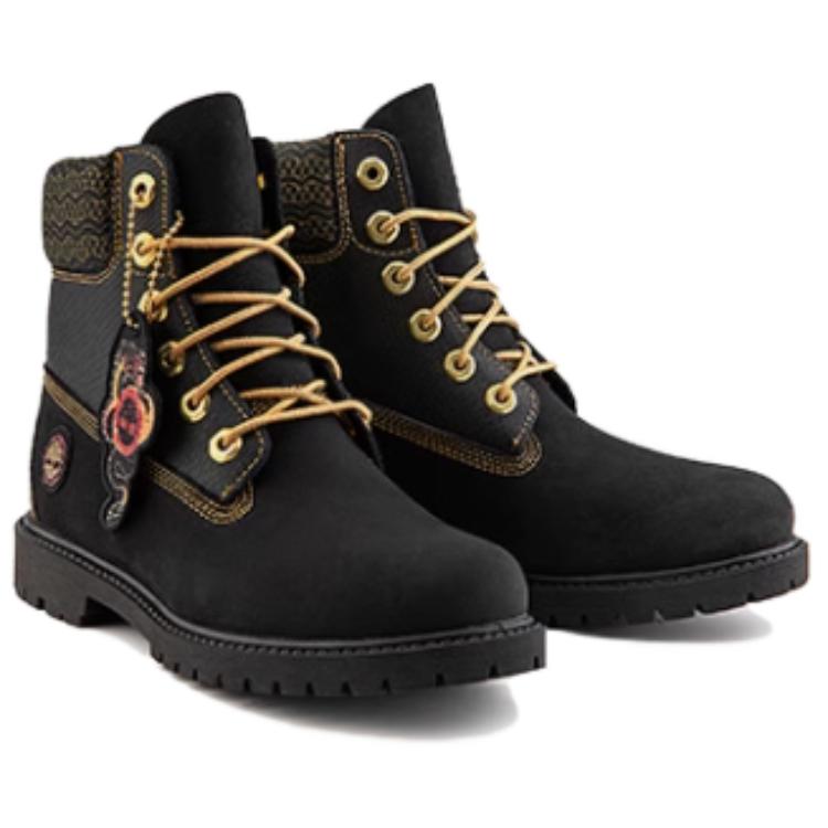 (W) Timberland Lunar New Year 6 Inch Lace Up Boots 'Black Nubuck' 圖 4