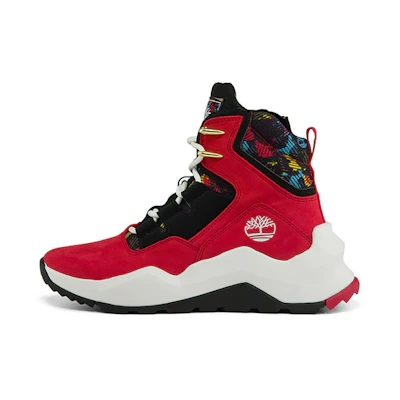(W) Timberland Madbury Side Side Zip Sneaker Boots 'Red Nubuck'