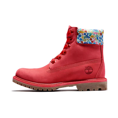 (W) Timberland Made With Liberty Fabrics 6 Inch Boots 'Red'