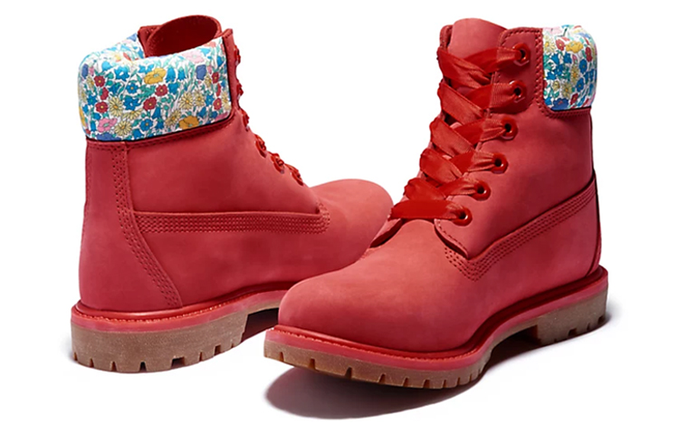 (W) Timberland Made With Liberty Fabrics 6 Inch Boots 'Red' 圖 2