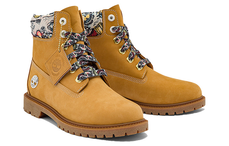 Lookbook (Women) Timberland Made With Liberty Fabrics 6 Inch Boot 'Yellow' A5XA7W