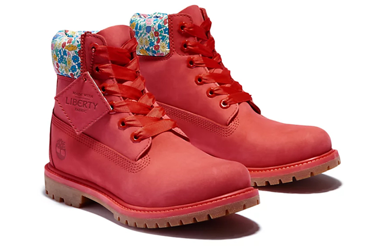 (W) Timberland Made With Liberty Fabrics 6 Inch Boots 'Red' 圖 3