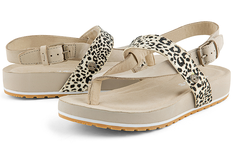 Purchase 添柏岚 Timberland 女款休閒舒適夾腳涼鞋 豹紋