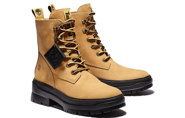 Order (Women) Timberland Malynn 'Yellow High-Top Work Boot' A2F6T231