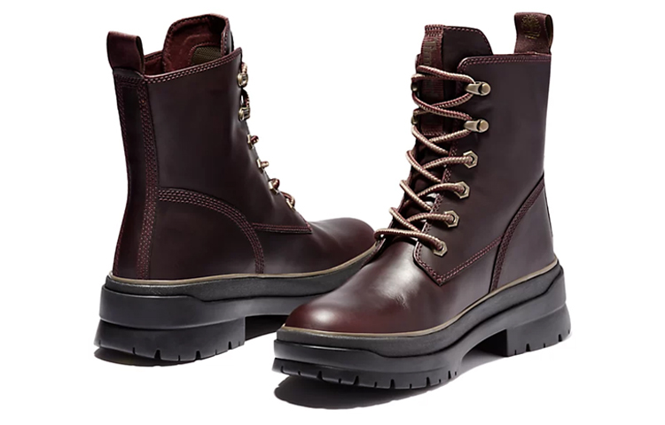 Lookbook (W) Timberland Malynn Ek+ 'Burgundy' Pria Sepatu Boot Original A2F7GC60