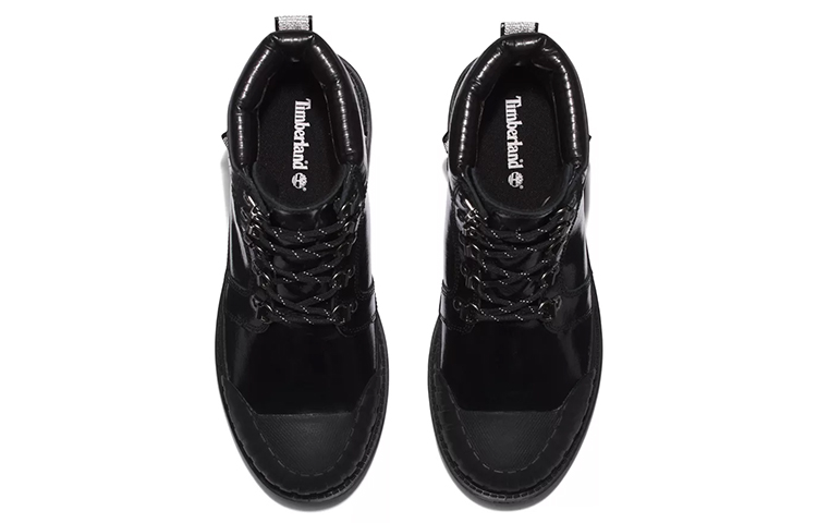 Shop Timberland添柏嶺 防滑耐磨 中筒 戶外靴 女款 黑色