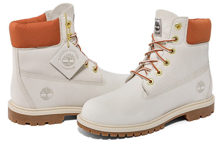 (W) Timberland Heritage 6 Inch Waterproof Boots 'White Nubuck' 圖 4