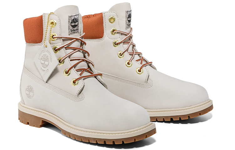 (W) Timberland Heritage 6 Inch Waterproof Boots 'White Nubuck' 圖 5