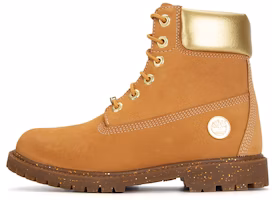(Women) Timberland Heritage 6 Inch Waterproof Boots 'Wheat Nubuck with Gold' A5RS8231 (Women) Timberland Heritage 6 Inch Waterproof Boots 'Wheat Nubuck with Gold' A5RS8231