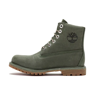 (W) Timberland Nellie 6 Inch Waterproof Boots 'Dark Green Nubuck'