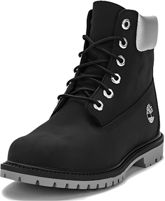 (Women) Timberland 6 Inch Heritage Cupsole Waterproof Boots 'Black Nubuck with Silver Collar' A5MAVW Order (Women) Timberland 6 Inch Heritage Cupsole Waterproof Boots 'Black Nubuck with Silver Collar' A5MAVW