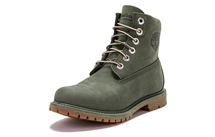 Lookbook (W) Boot Kalis Air Timberland Nellie 6 Inci 'Hijau Gelap Nubuck' A44JU