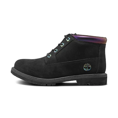 (W) Timberland Nellie 6-Inch Iridescent Waterproof Chukka Boots 'Black Nubuck'