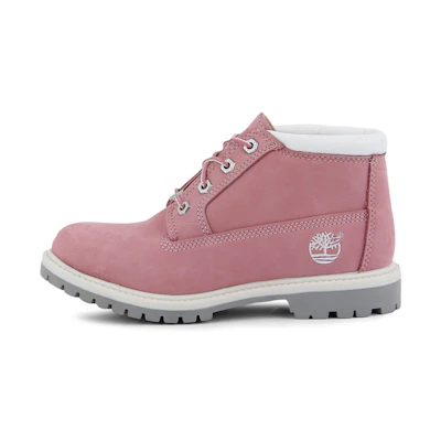 (W) Timberland Nellie Waterproof Chukka Wide Fit Boots 'Pink Nubuck'