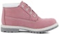 (W) Timberland Nellie Kalisa Tahan Air Kasut 'Pink Nubuck' Lebar. 23308
